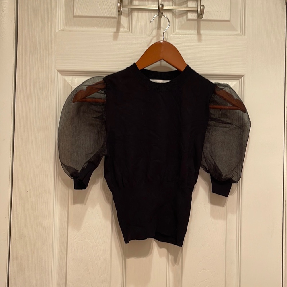 Idem Ditto (from VICI)  Puff Sleeve Crop Top | Size S